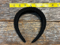 Lee Headpiece - Black Pearl Beads