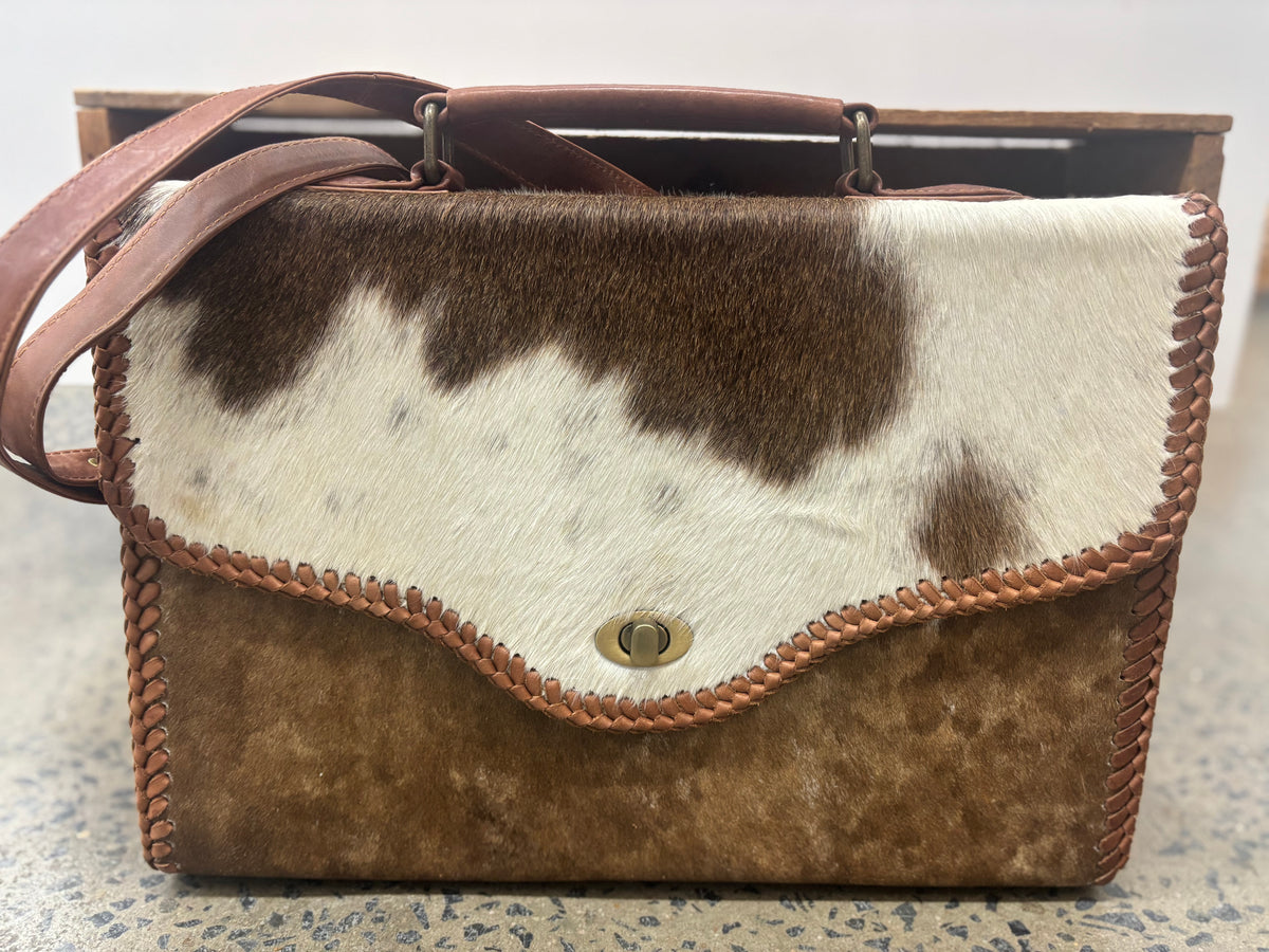 Celine - Brown Cowhide Briefcase
