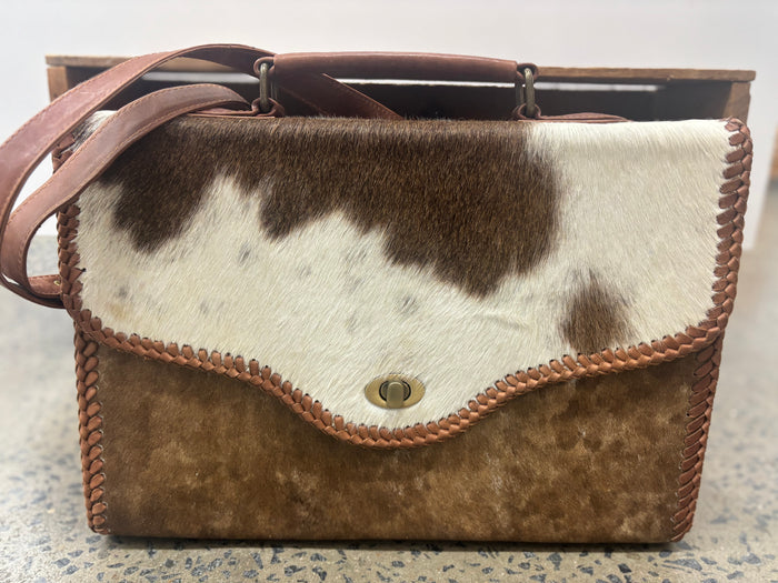 Celine - Brown Cowhide Briefcase
