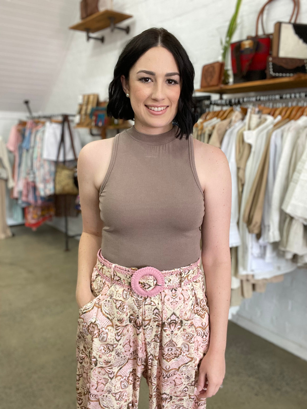 Aubrey Pants Blush Floral Katie B