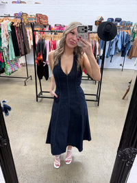 Isla Maxi Dress - Dark Denim