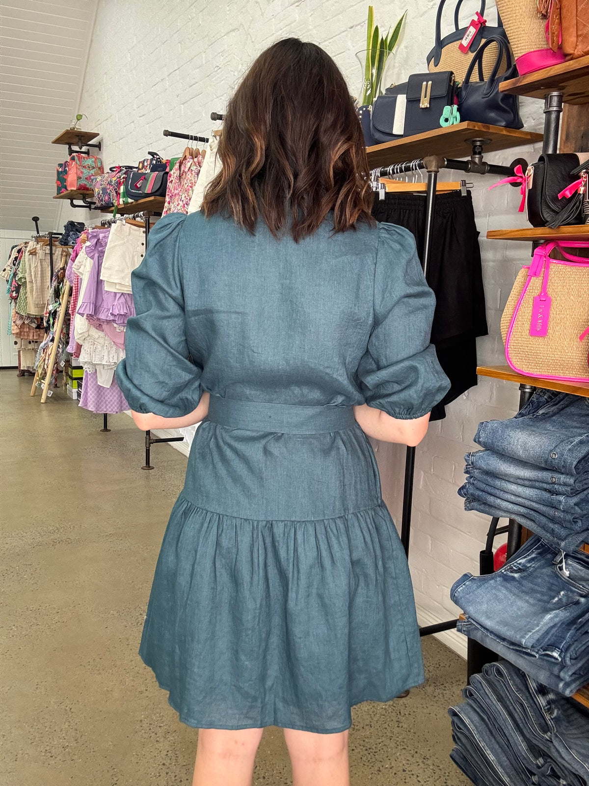 Capri Dress - Pine Green