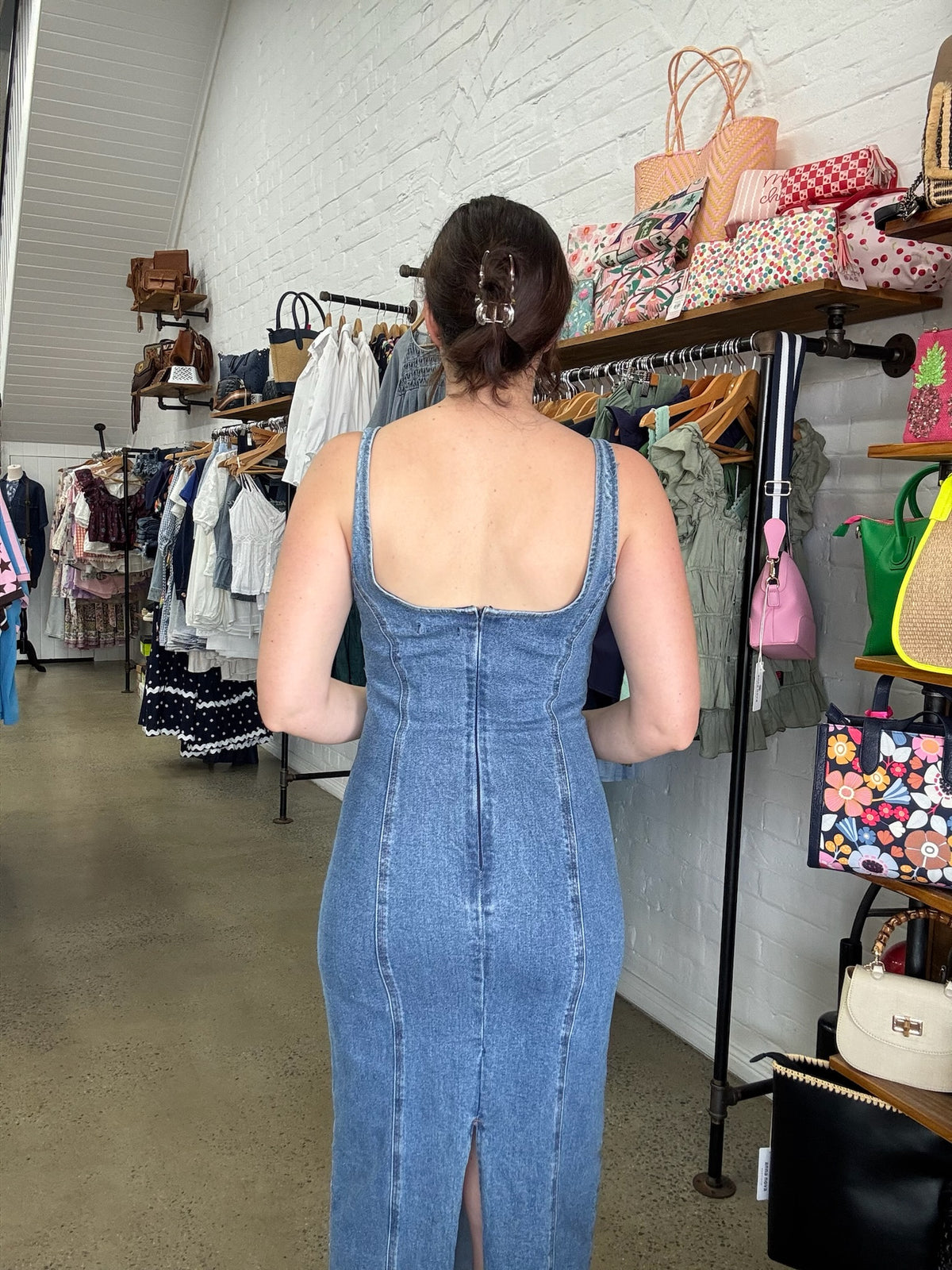 Alexandra Midi Dress - Blue
