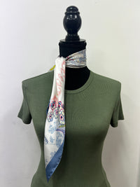 Western Wild Rag - Floral (Blue Multi)