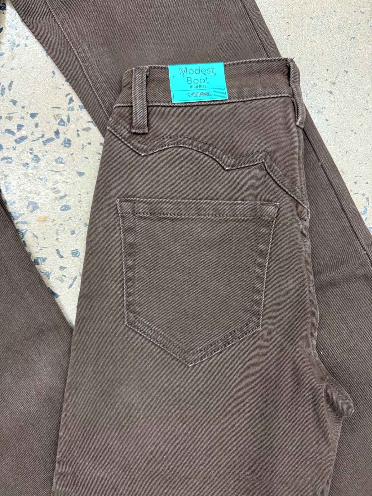 Rock & Roll Cowgirl Jeans - BW1HD07196 - Brown High Rise Bootcut