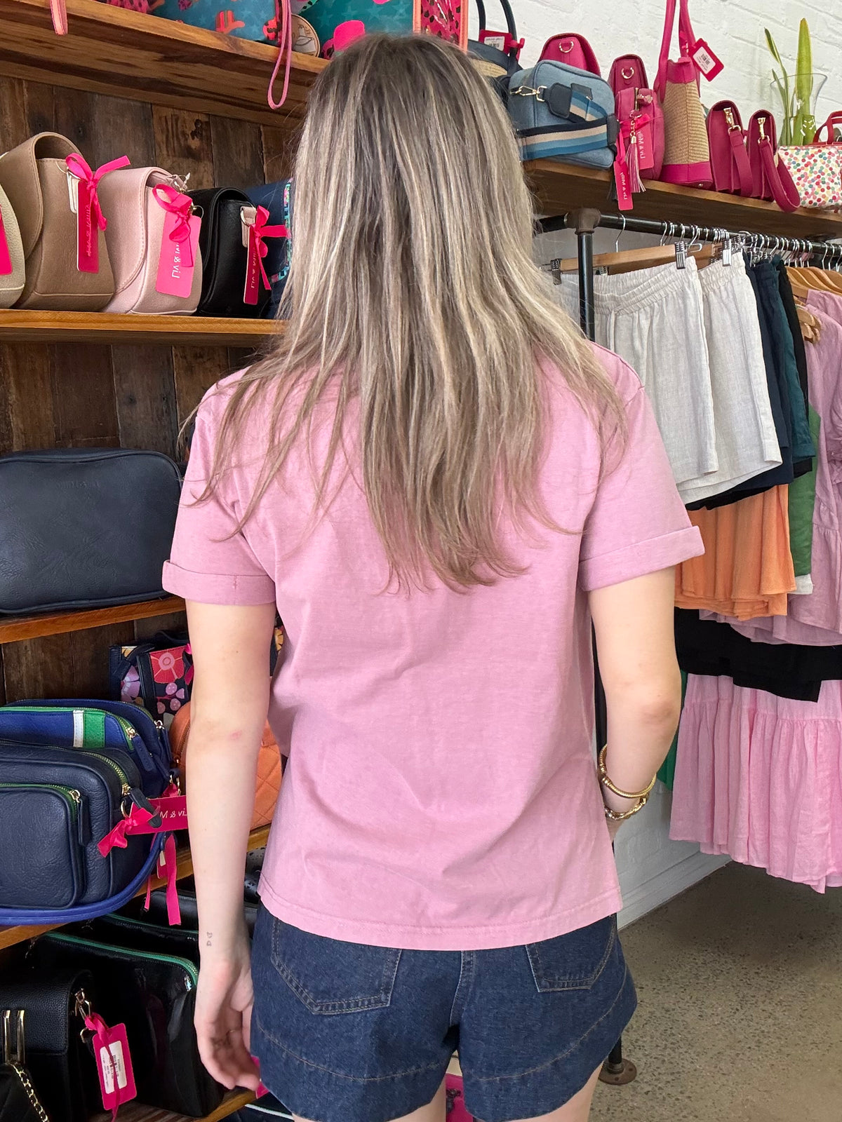 AAE Washed Tee - Quartz Pink