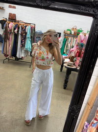 Monica Top - Abstract Floral