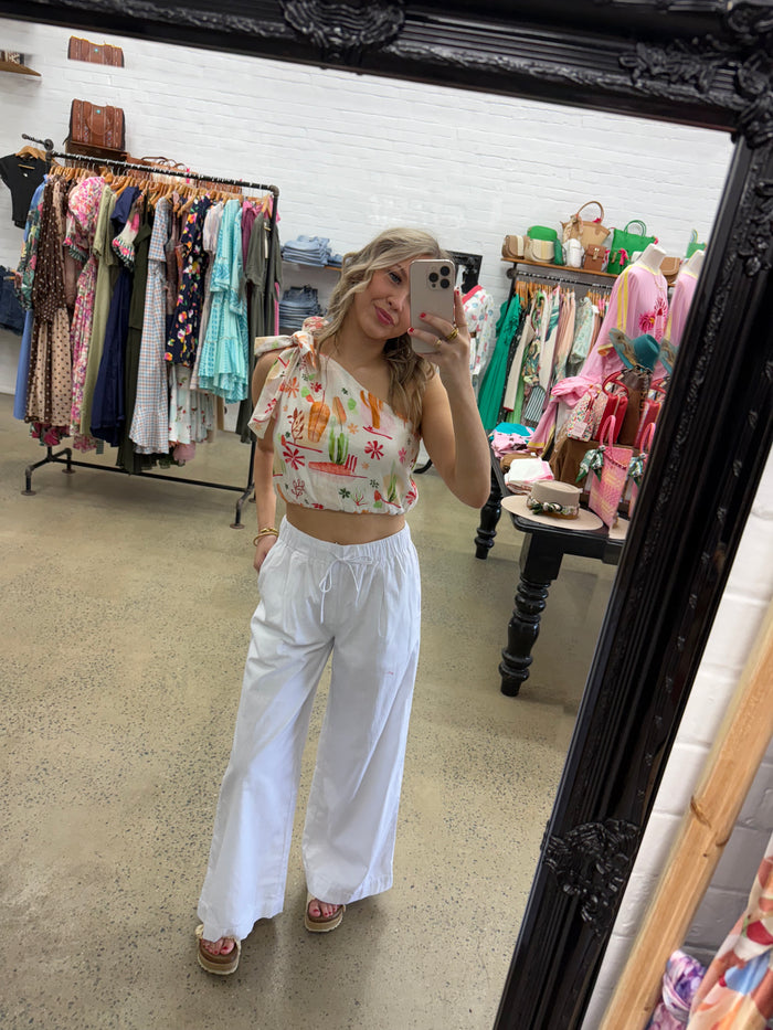 Monica Top - Abstract Floral