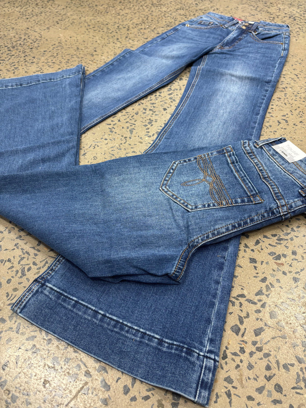 Rock & Roll Cowgirl Jeans - BW5HD09757 - Double Waistband High Rise Trouser