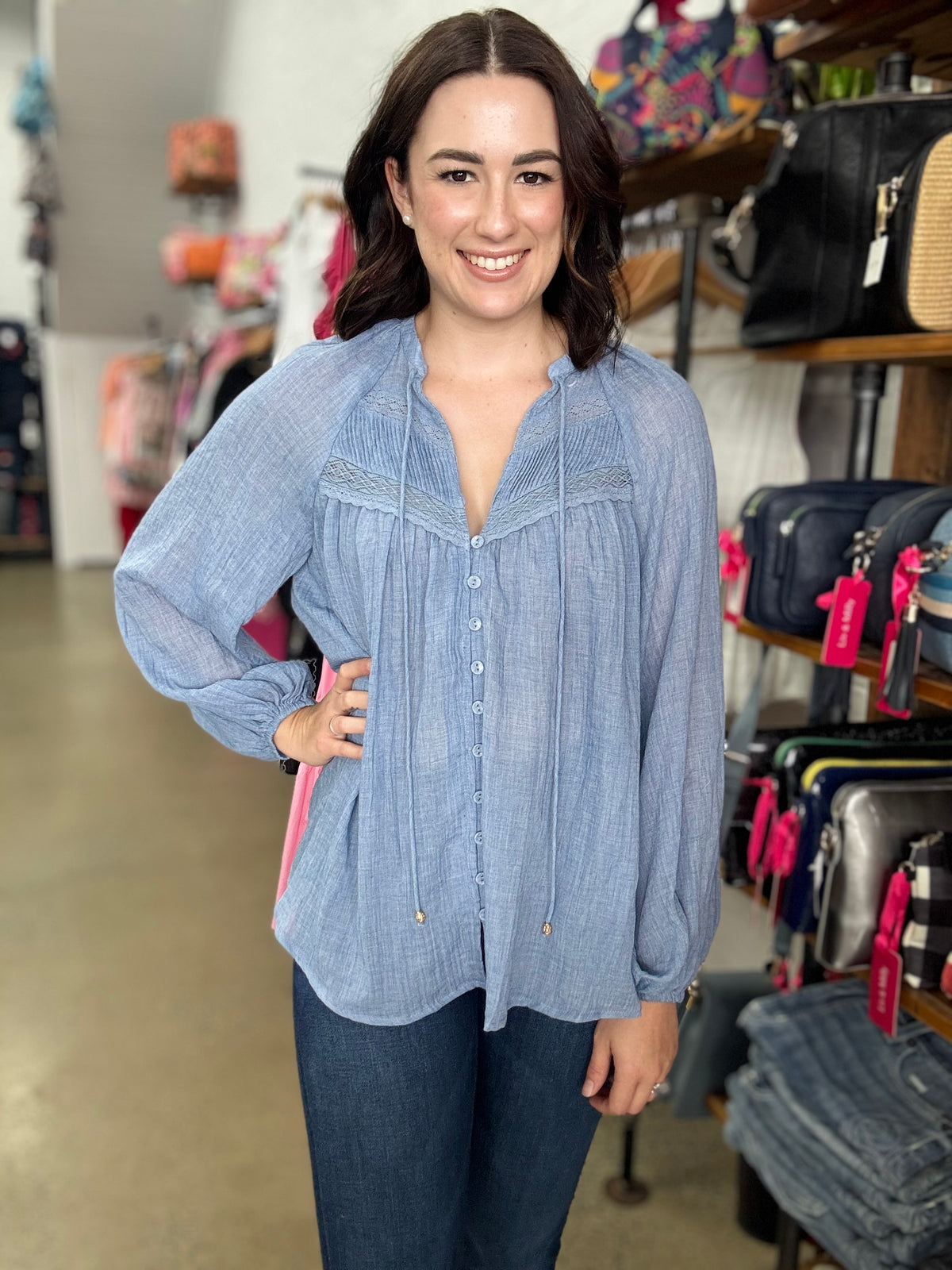 Thea Top - Blue