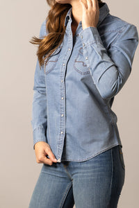 Kimes Ranch Long Sleeved Shirt - Flinn (Indigo)