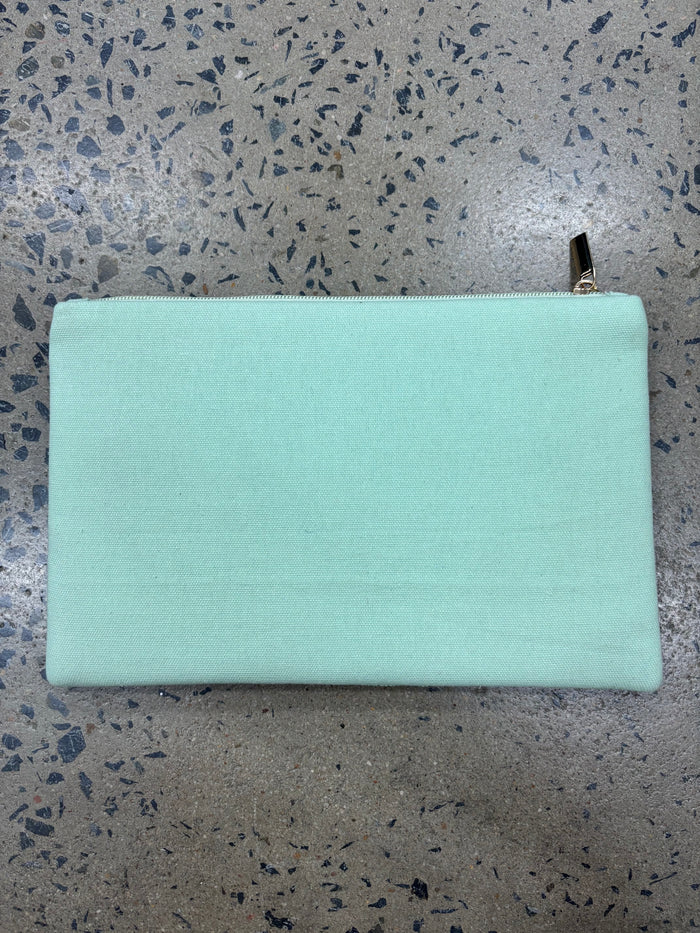 Beaded Clutch - Green Cockatoo