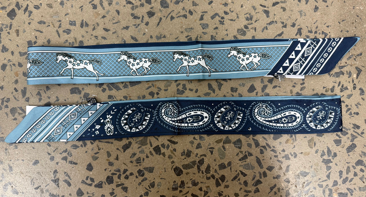 Western Twilly Scarf - Starry Horse Blue