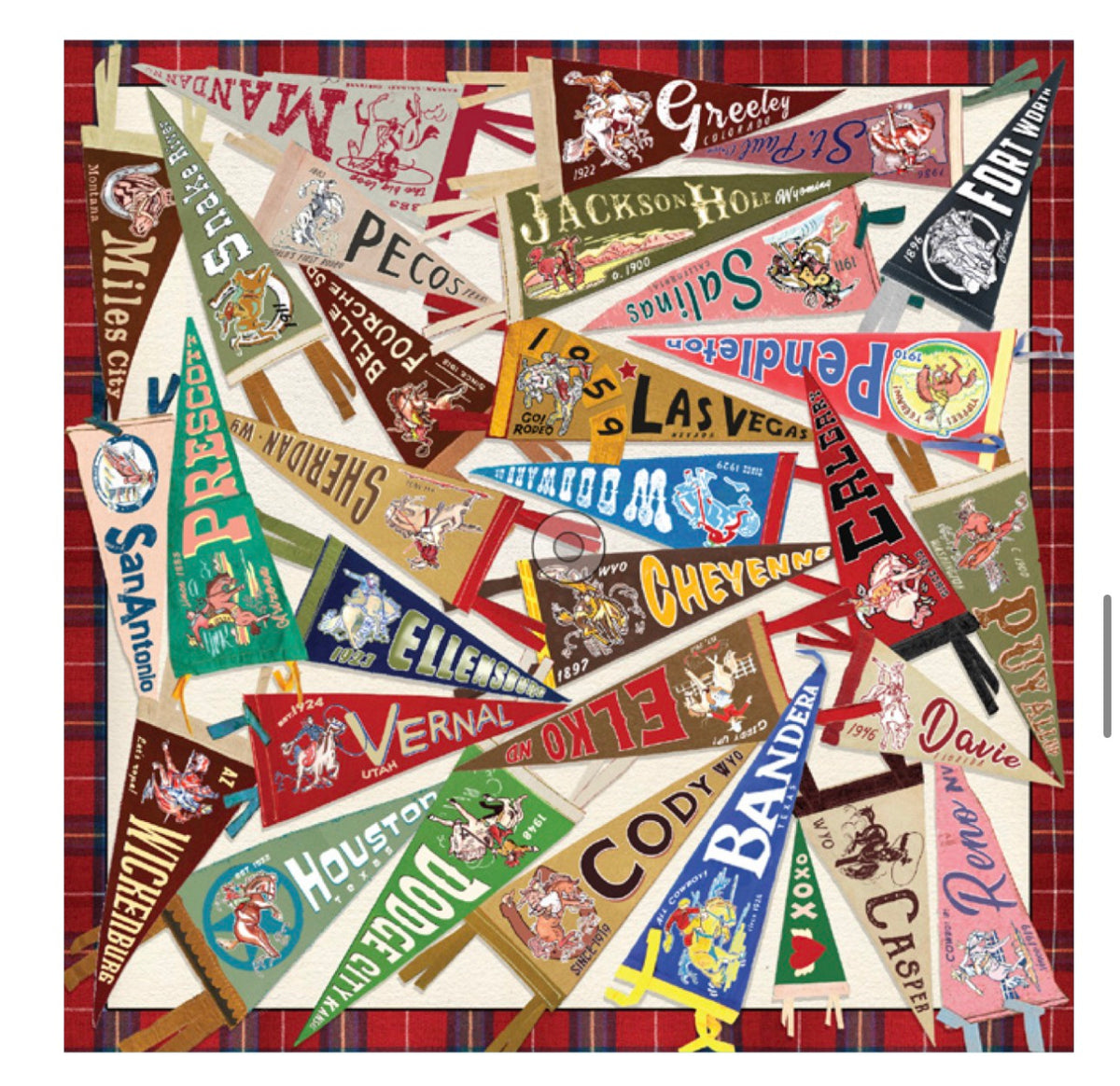 Western Wild Rag - Rodeo Pennants