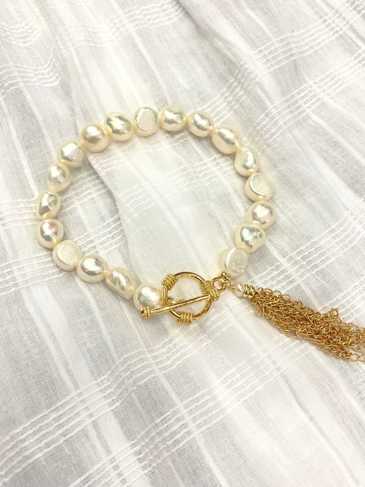 Bracelet - Pearl Toggle Clasp