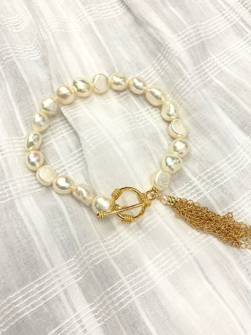 Bracelet - Pearl Toggle Clasp