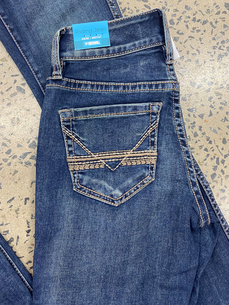 Rock & Roll Cowgirl Jeans - BW4RD06395 - Mid Rise Riding Fit