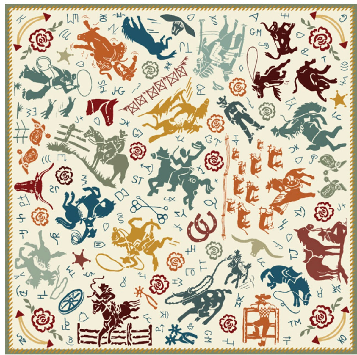 Western Wild Rag - Smiley Pockets