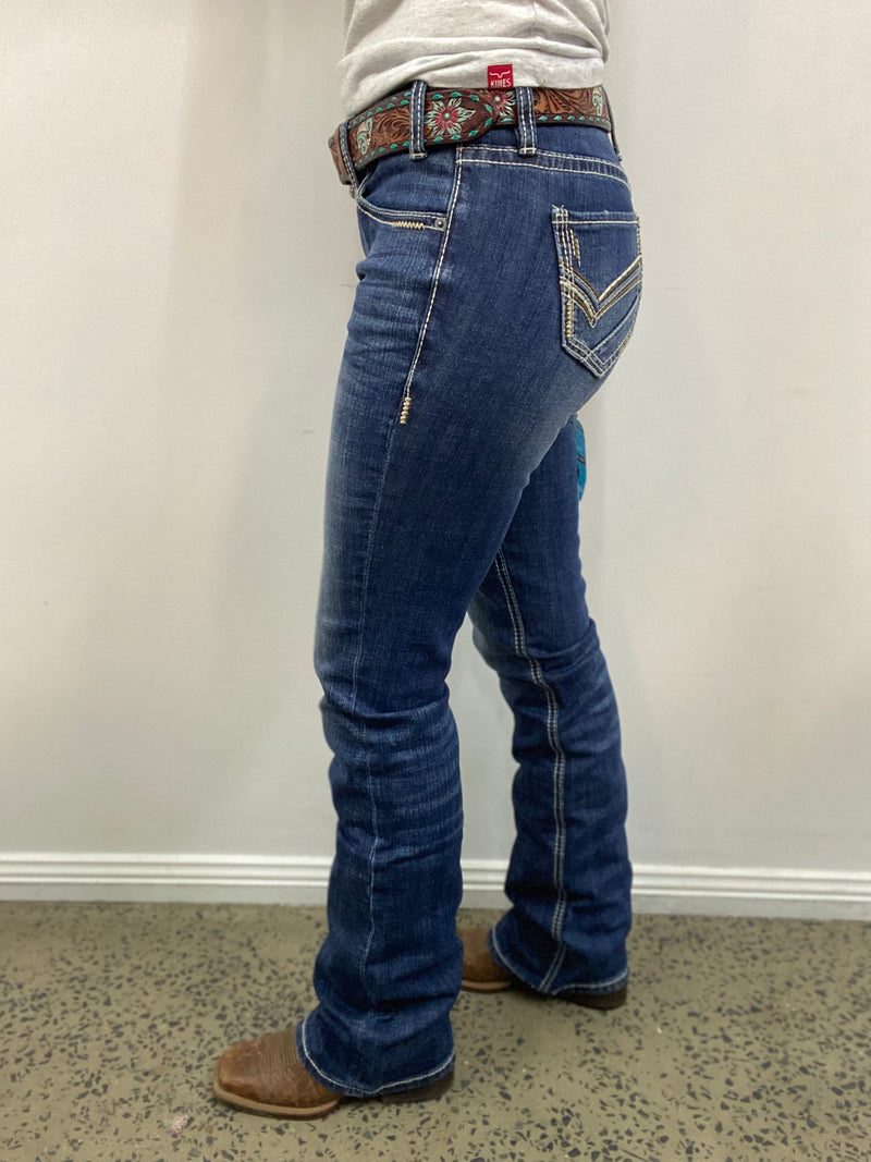 Rock & Roll Cowgirl Jeans - BW4RD02981 - Mid Rise Riding Fit