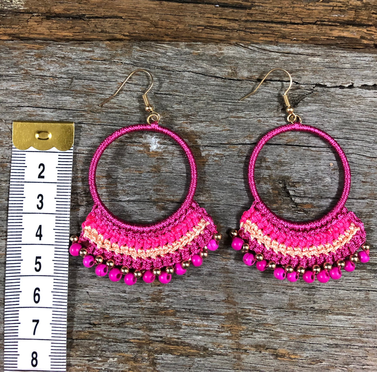 Pink western earrings deals