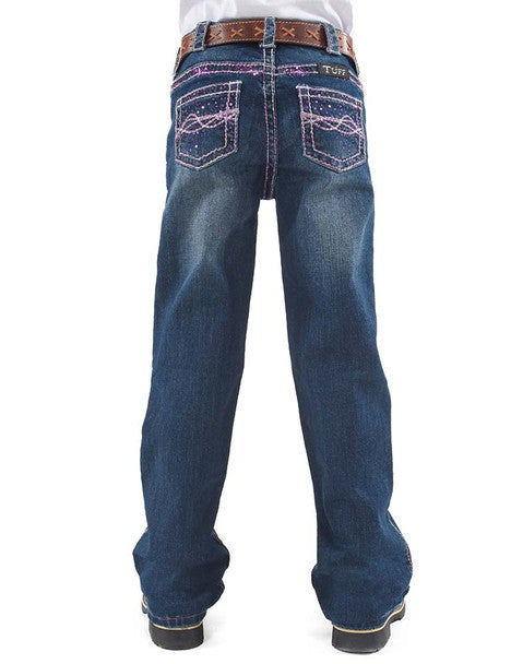 Girl's Cowgirl Tuff Jeans - Pink Sparkles