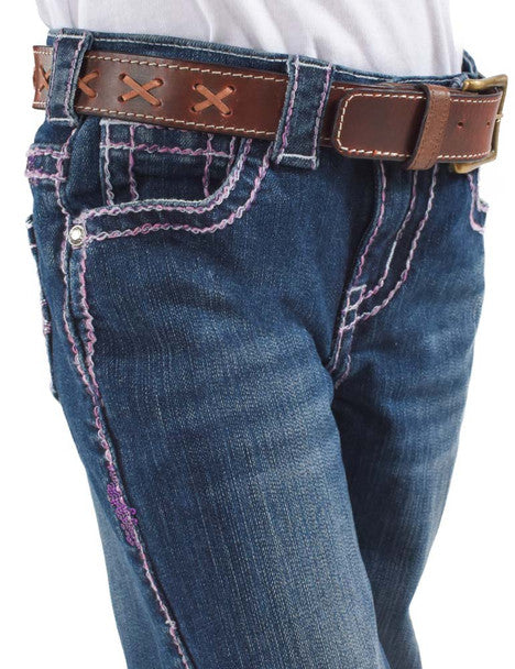 Girl's Cowgirl Tuff Jeans - Pink Sparkles