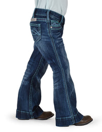 Girl's Cowgirl Tuff Jeans - Turquoise Hurricane Trouser