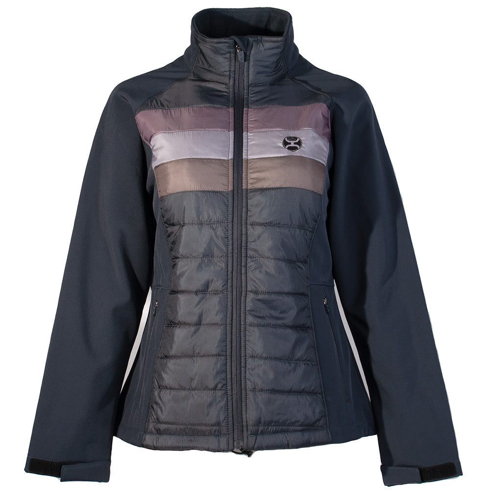 Hooey Soft Shell Jacket - Navy Stripe