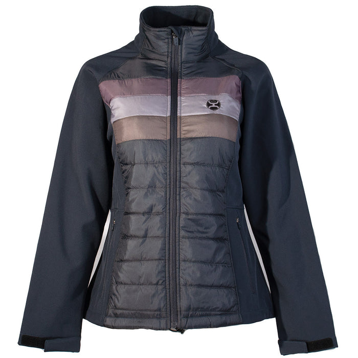 Hooey Soft Shell Jacket - Navy Stripe