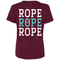 Hooey ROPE ROPE ROPE Tee - Cranberry