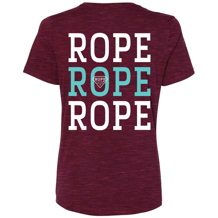 Hooey ROPE ROPE ROPE Tee - Cranberry