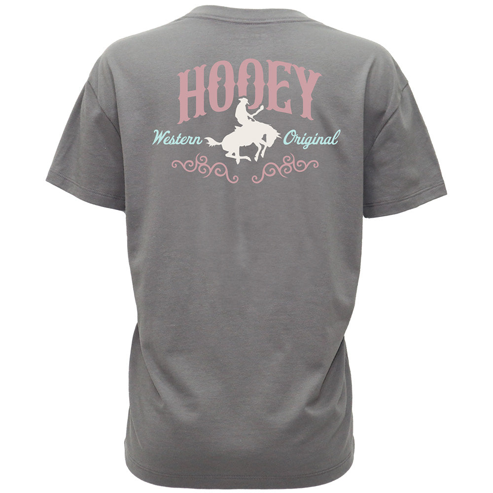Hooey Salado Tee - Grey/Pink