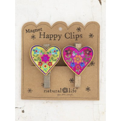 Magnetic Clips 2 Pack - Magnetic Heart Clips