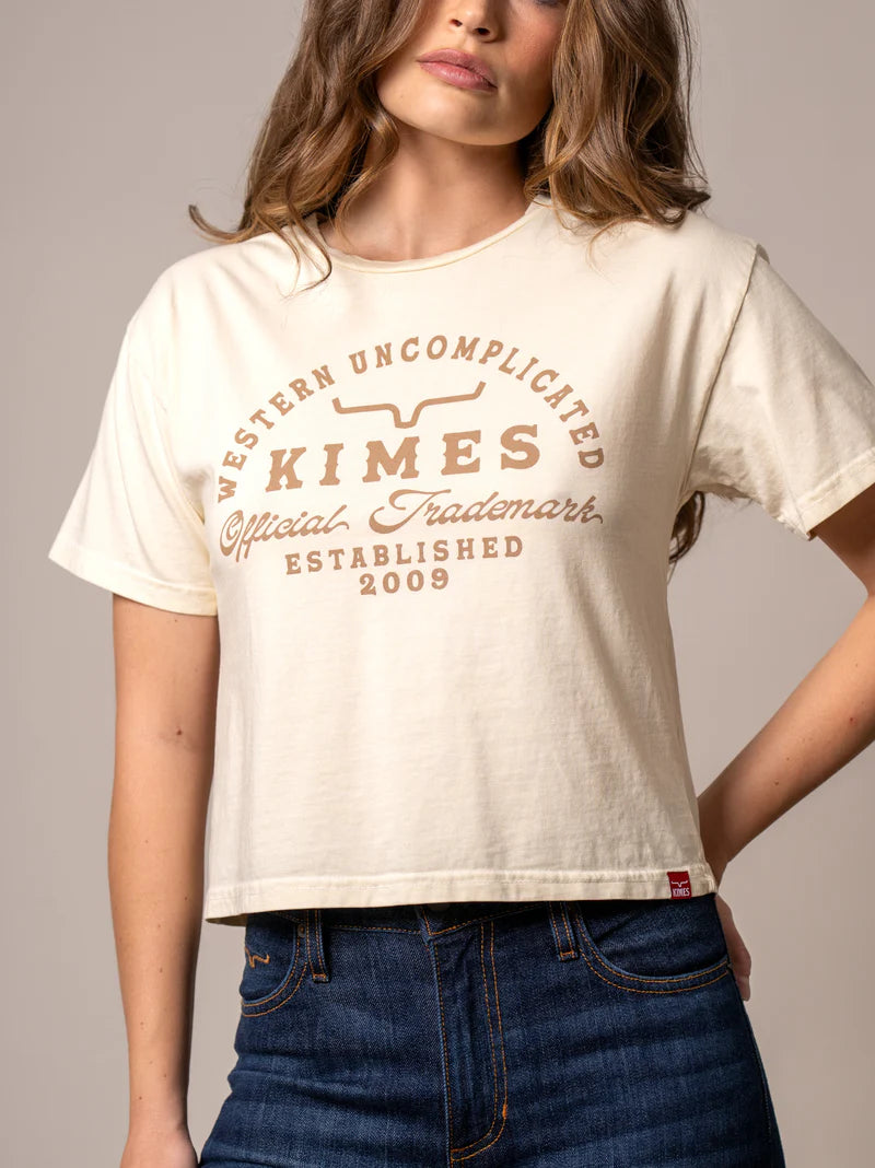 Kimes Ranch Tee - Heavy Text (Ivory)