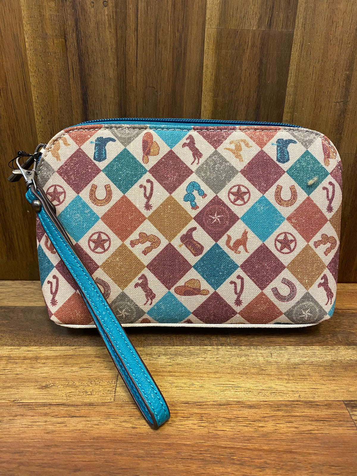 Catchfly Cosmetic Pouch - Western Print