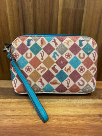 Catchfly Cosmetic Pouch - Western Print