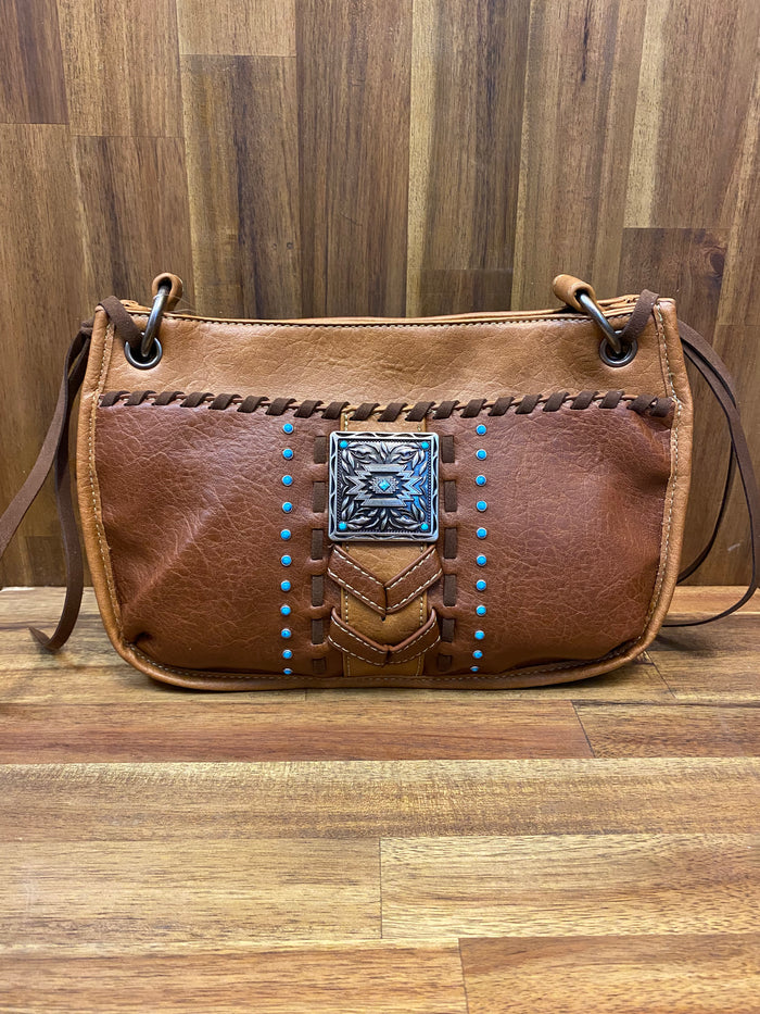 Justin Handbag - Cognac Crossbody