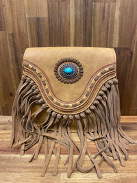 Justin Handbag - Concho & Buck Stitch