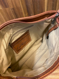 Catchfly Shoulder Bag - Tan With Aztec