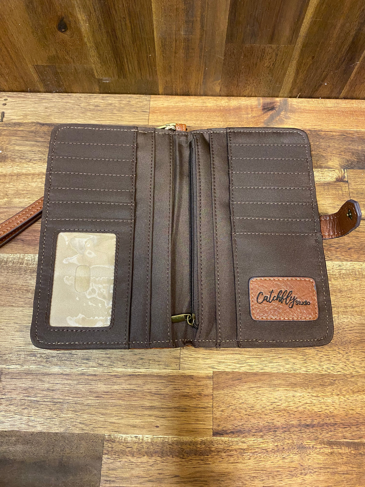 Catchfly Wallet - Tan With Aztec