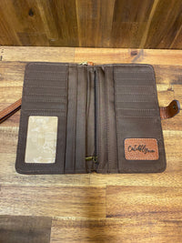 Catchfly Wallet - Tan With Aztec