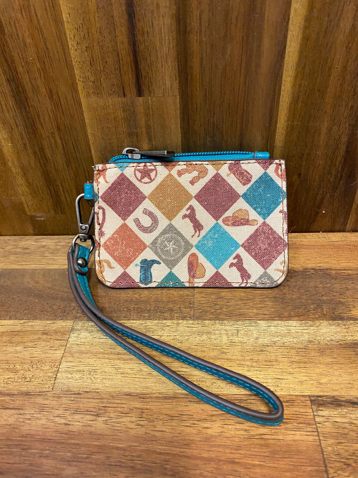 Catchfly Mini Card Wallet - Western Print