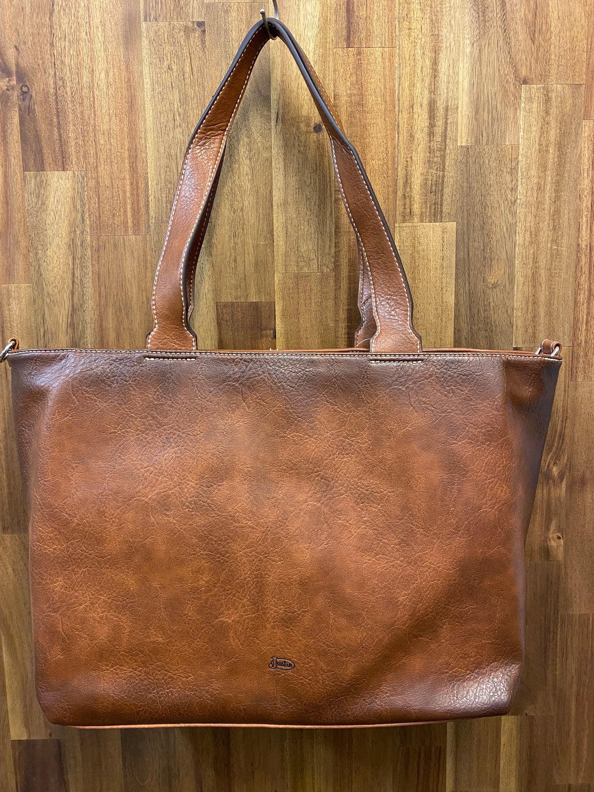 Western Laptop Tote - Justin Leather Fringe