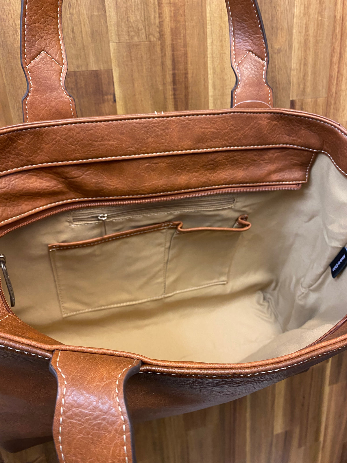 Western Laptop Tote - Justin Leather Fringe