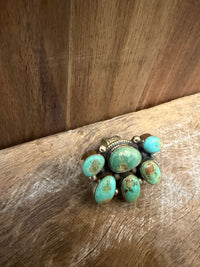 Wild Rag Slide - Oval Turquoise Cluster