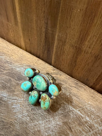 Wild Rag Slide - Oval Turquoise Cluster