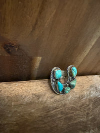 Wild Rag Slide - Horse Shoe Turquoise Cluster