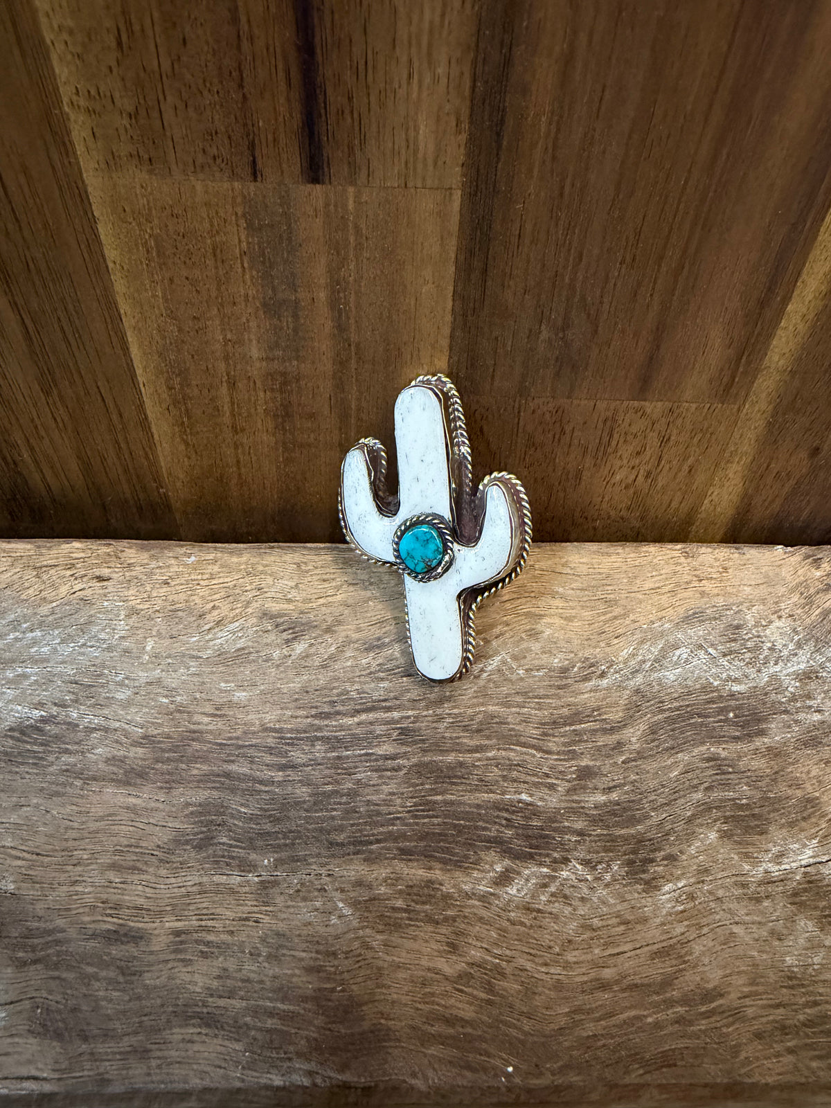 Wild Rag Slide - White Turquoise Cactus