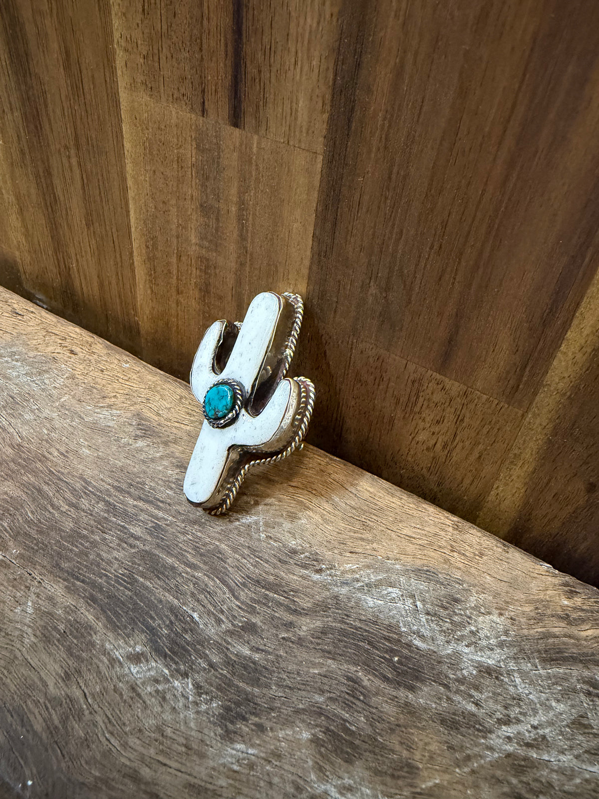 Wild Rag Slide - White Turquoise Cactus
