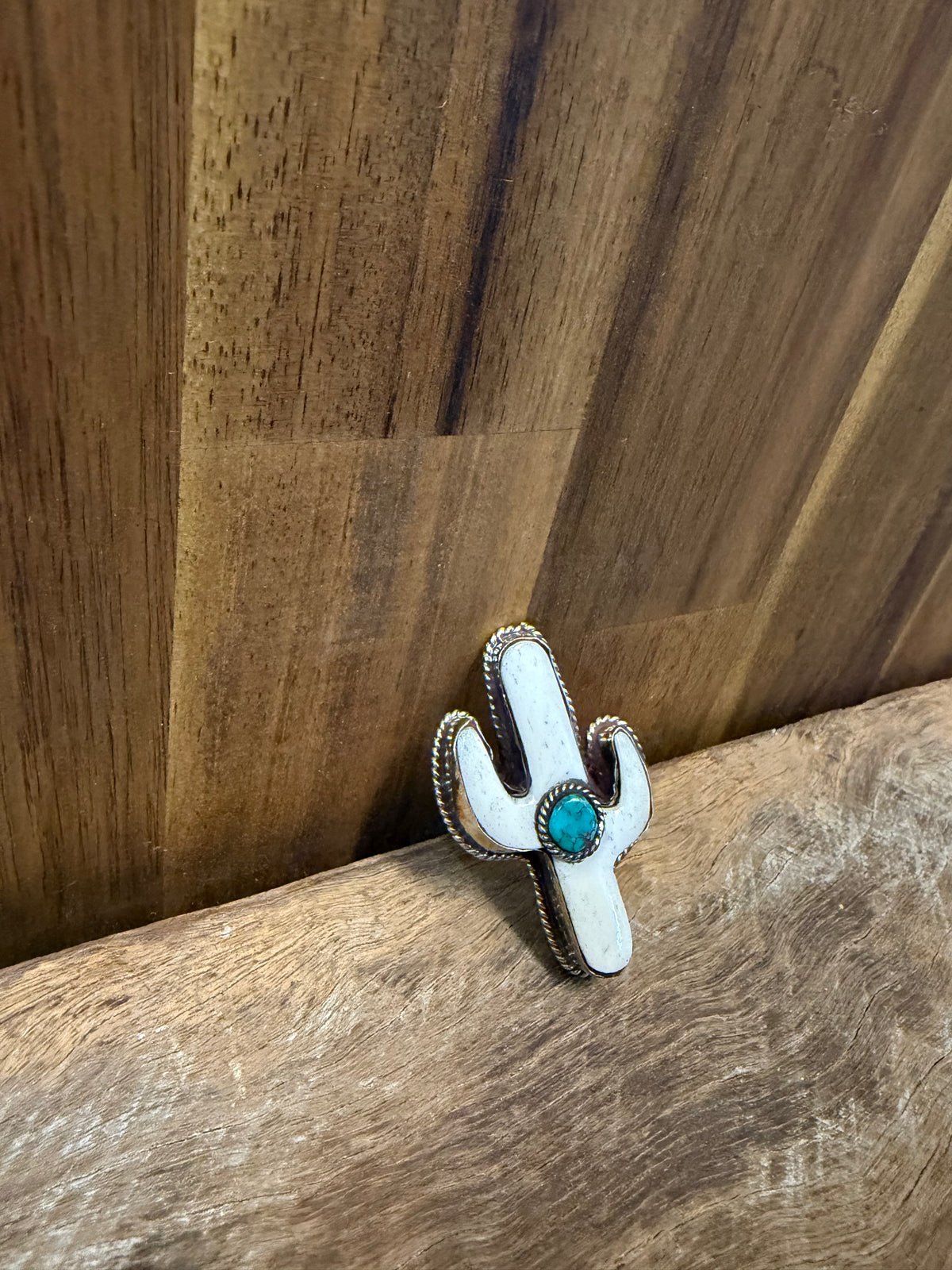 Wild Rag Slide - White Turquoise Cactus